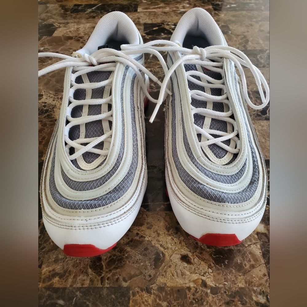 Nike Air Max White Bullet Sneakers  Size 10